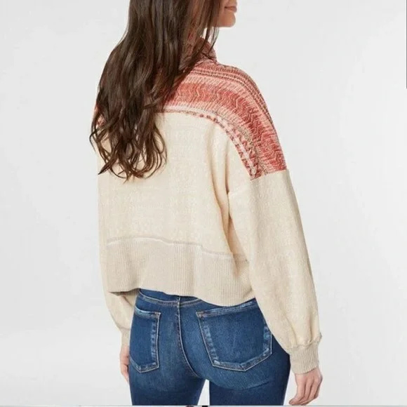 Free People White and Pink Sweater - Picture 3 of 8